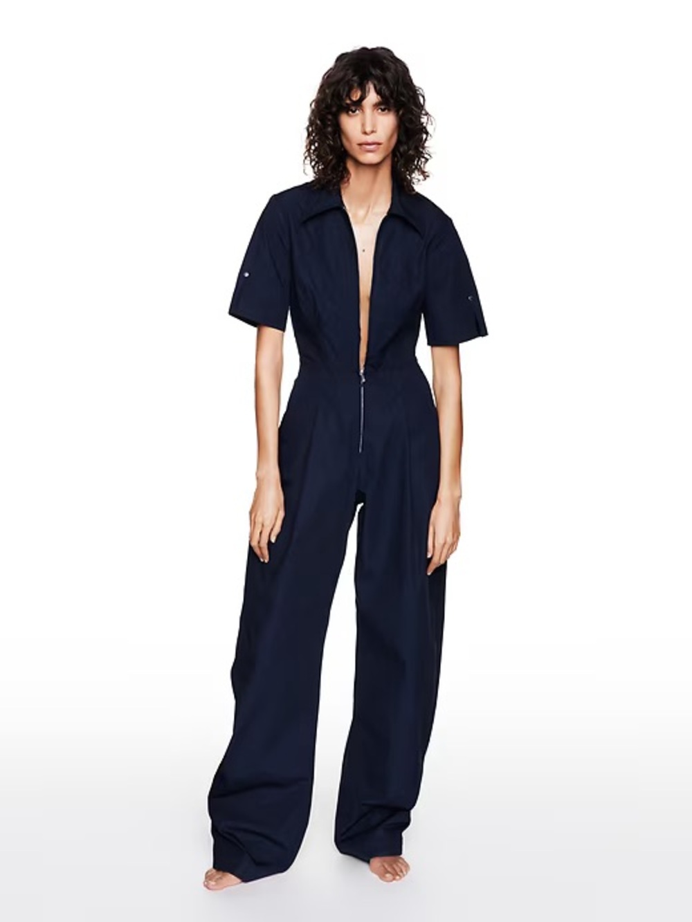 Gap x Victoria Beckham Navy Blue Utility Jumpsuit (Medium) NWT